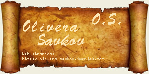 Olivera Savkov vizit kartica